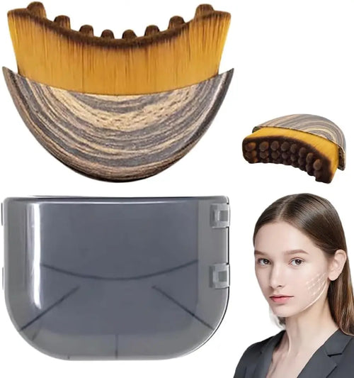 Lymphatic Contour Face Brush Lymphatic Drainage Reduce Puffiness Relief Fatigue Facial Massager Face Chin Skin Sculpting Tool