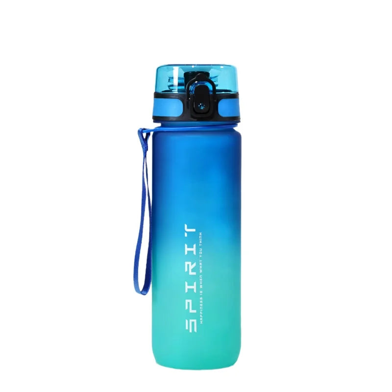 500ML/650ML/1000ML Large Capacity Sports Bottle Motivational Leak Proof Portable Reusable Plastic Cups Outdoor Travel Gym Jugs